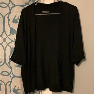 Short Sleeve Black Cardigan